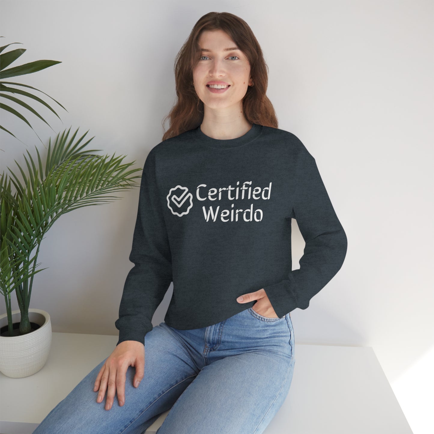 Certified Weirdo Sweatshirt | Unisex Heavy Blend™ Crewneck Sweatshirt