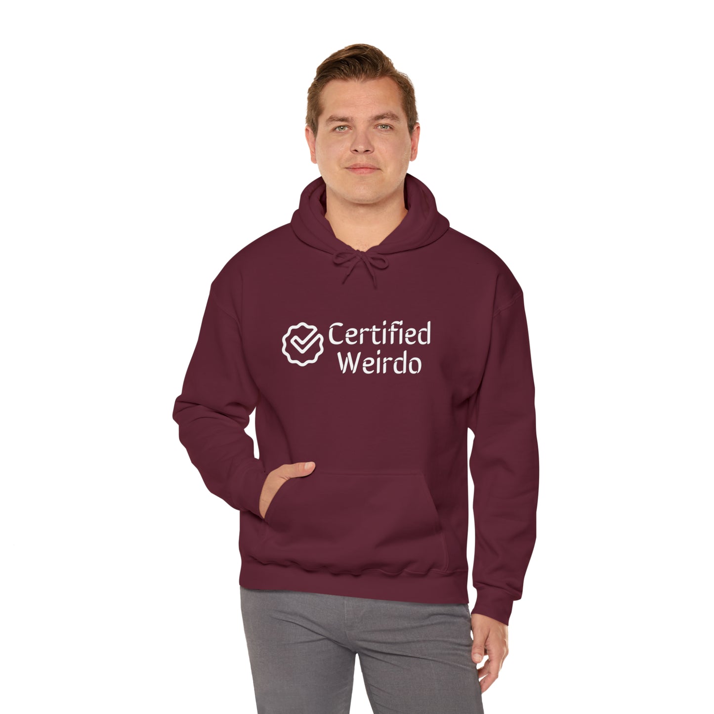 Certified Weirdo Hoodie | Unisex Heavy Blend™ Hooded Sweatshirt