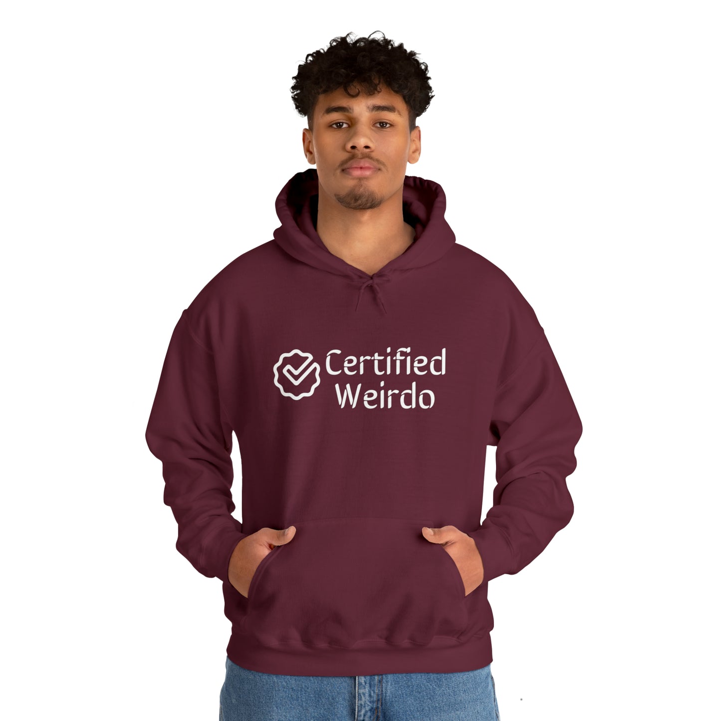 Certified Weirdo Hoodie | Unisex Heavy Blend™ Hooded Sweatshirt