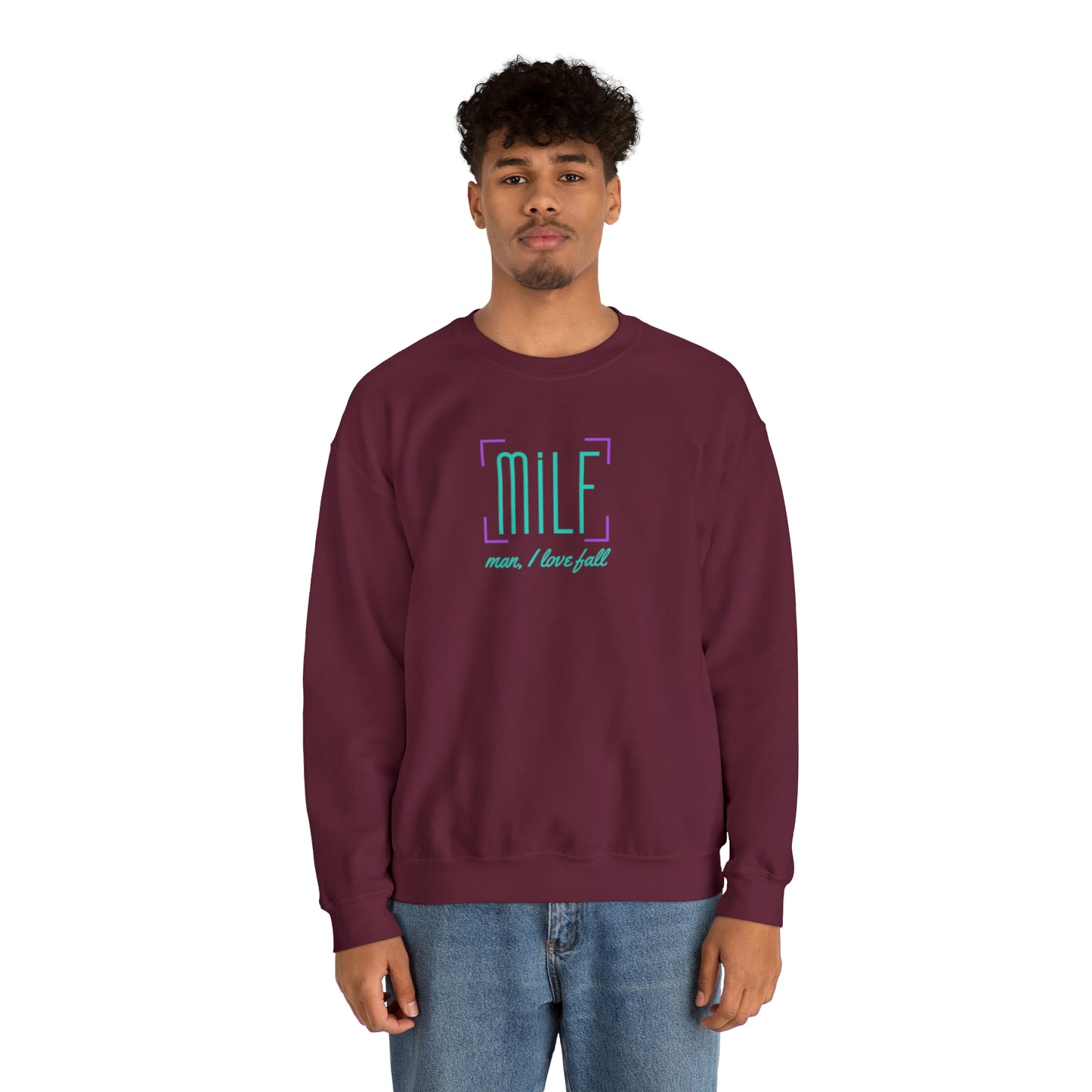 Man, I love fall T-shirt / Sweatshirt | Unisex Heavy Blend™ Crewneck Sweatshirt
