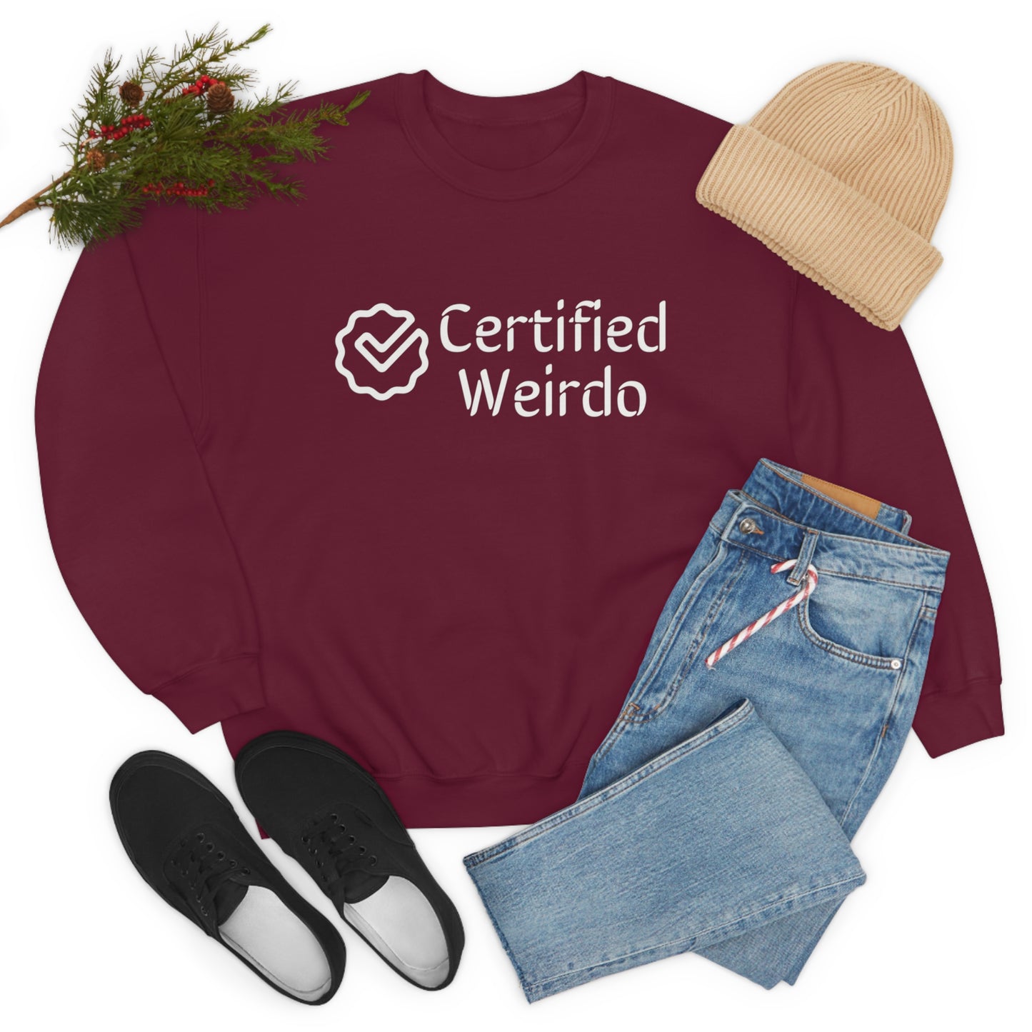 Certified Weirdo Sweatshirt | Unisex Heavy Blend™ Crewneck Sweatshirt