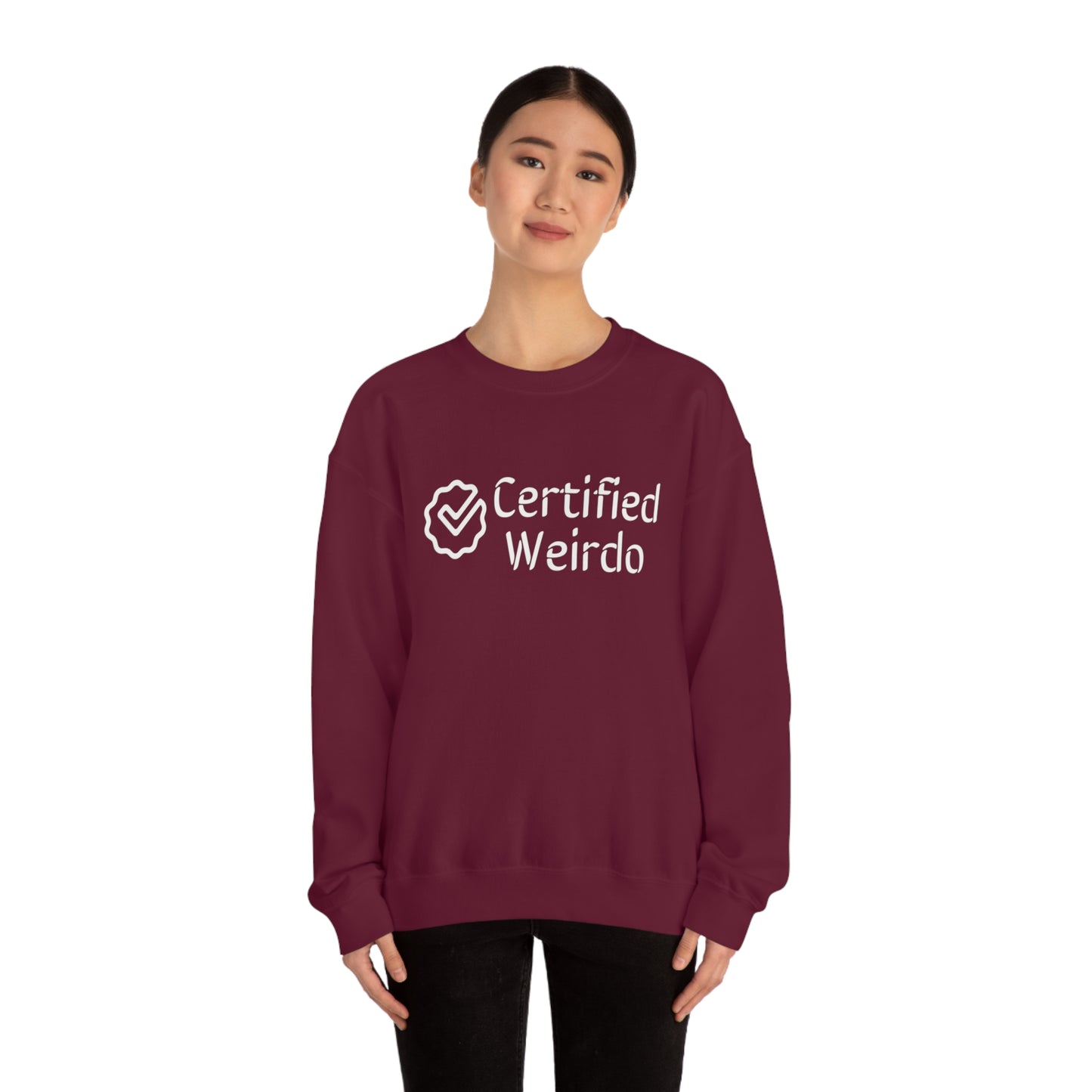 Certified Weirdo Sweatshirt | Unisex Heavy Blend™ Crewneck Sweatshirt