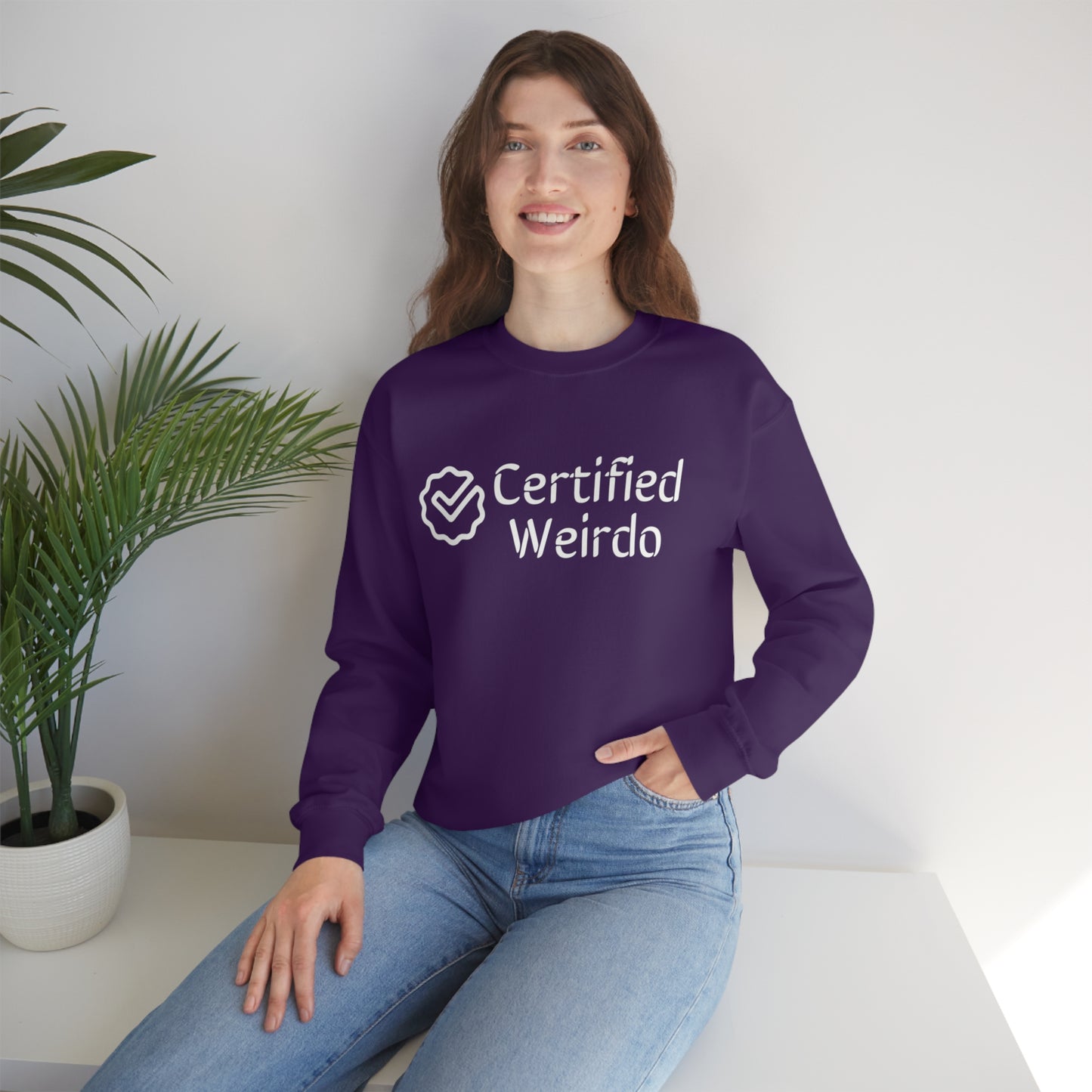 Certified Weirdo Sweatshirt | Unisex Heavy Blend™ Crewneck Sweatshirt