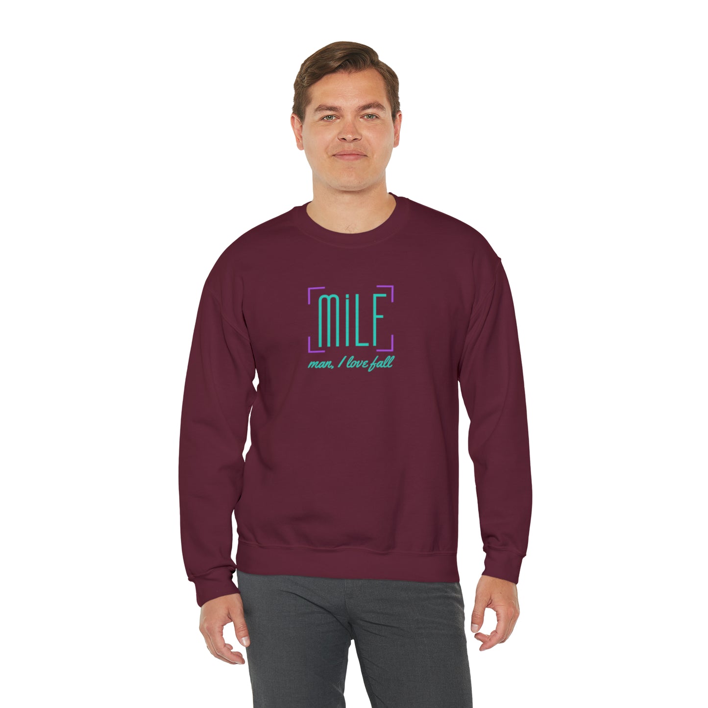 Man, I love fall T-shirt / Sweatshirt | Unisex Heavy Blend™ Crewneck Sweatshirt