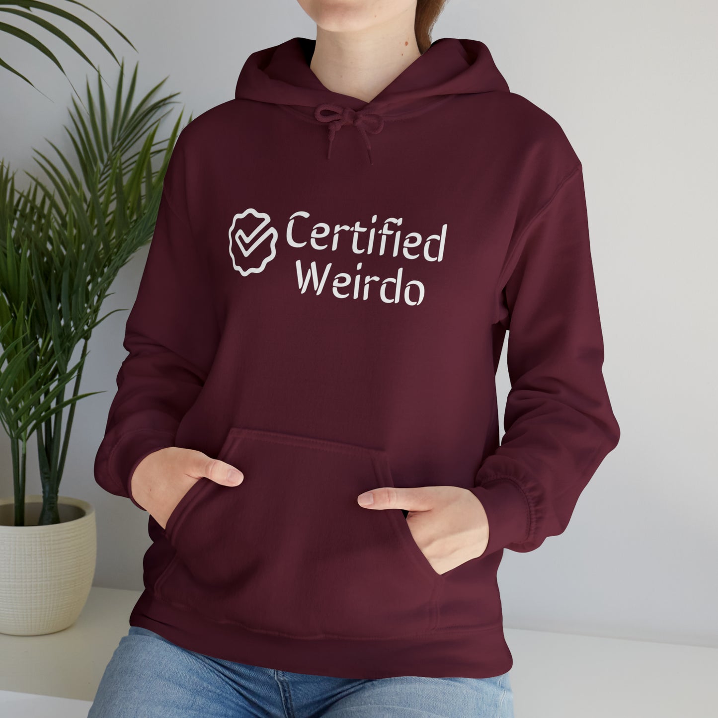 Certified Weirdo Hoodie | Unisex Heavy Blend™ Hooded Sweatshirt
