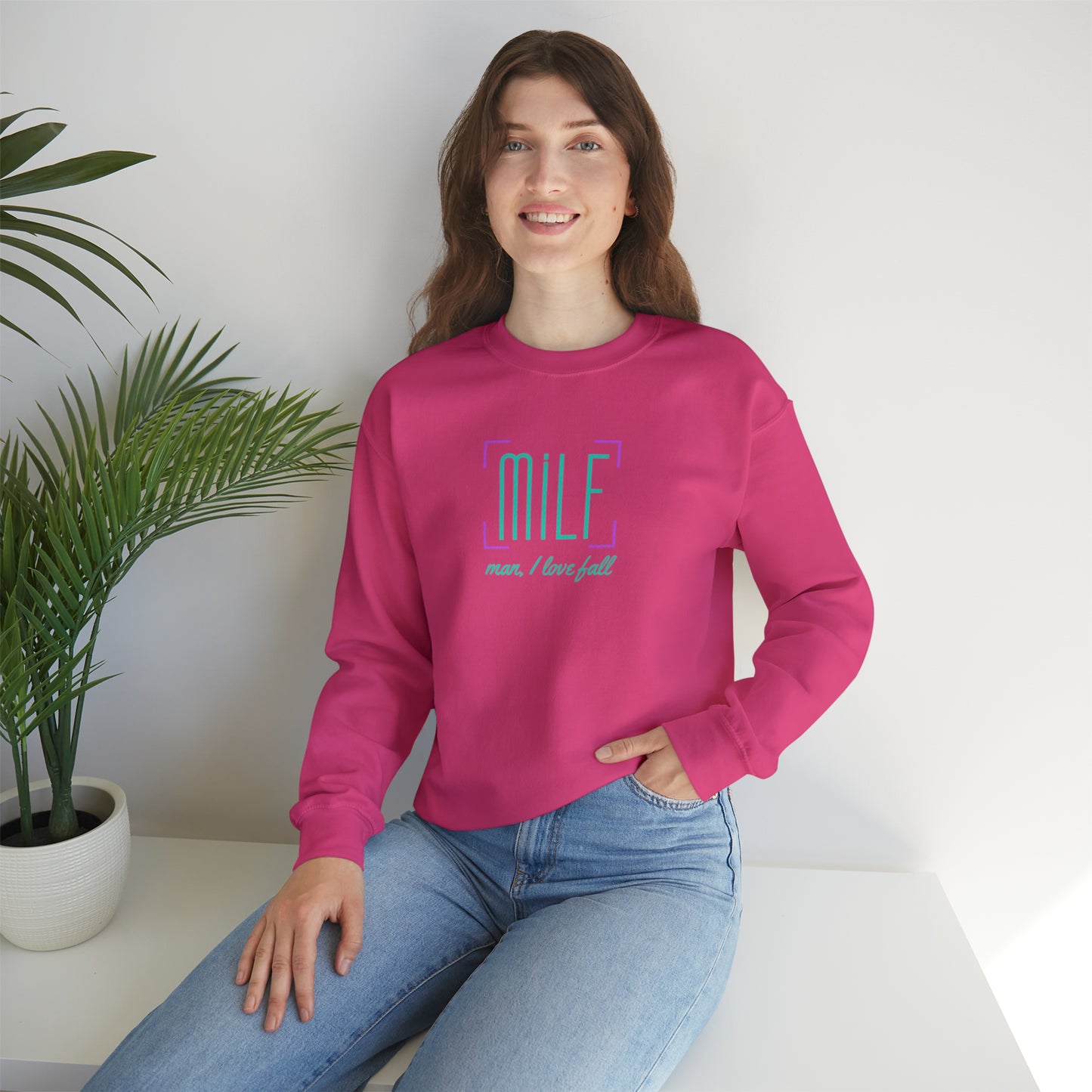 Man, I love fall T-shirt / Sweatshirt | Unisex Heavy Blend™ Crewneck Sweatshirt