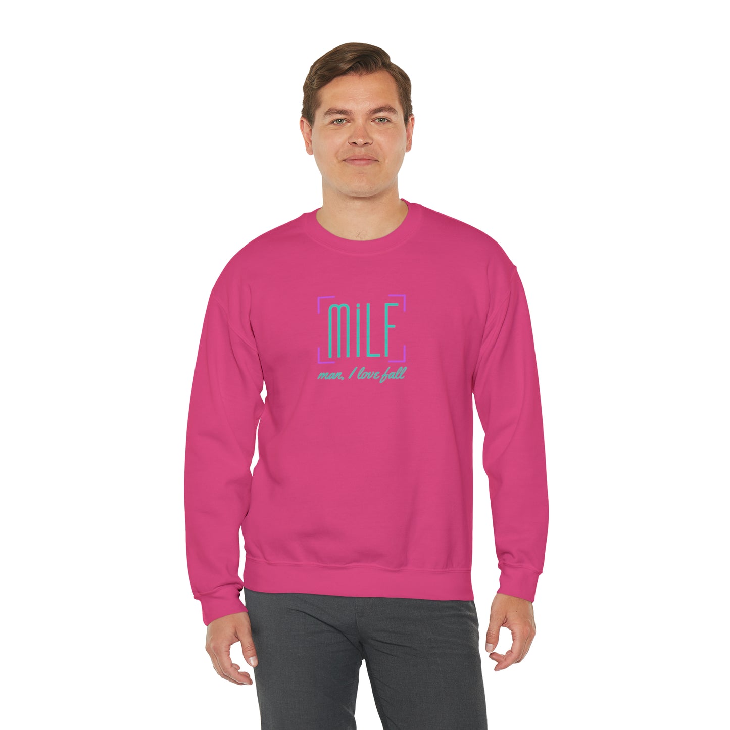 Man, I love fall T-shirt / Sweatshirt | Unisex Heavy Blend™ Crewneck Sweatshirt