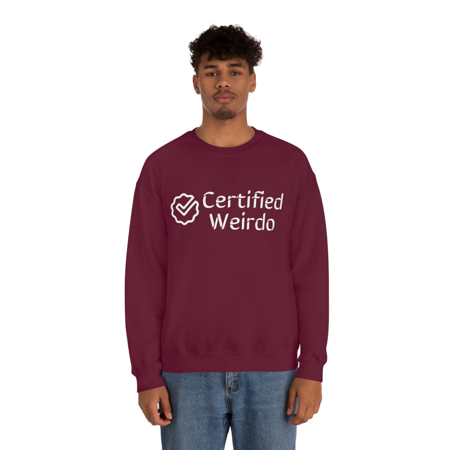 Certified Weirdo Sweatshirt | Unisex Heavy Blend™ Crewneck Sweatshirt