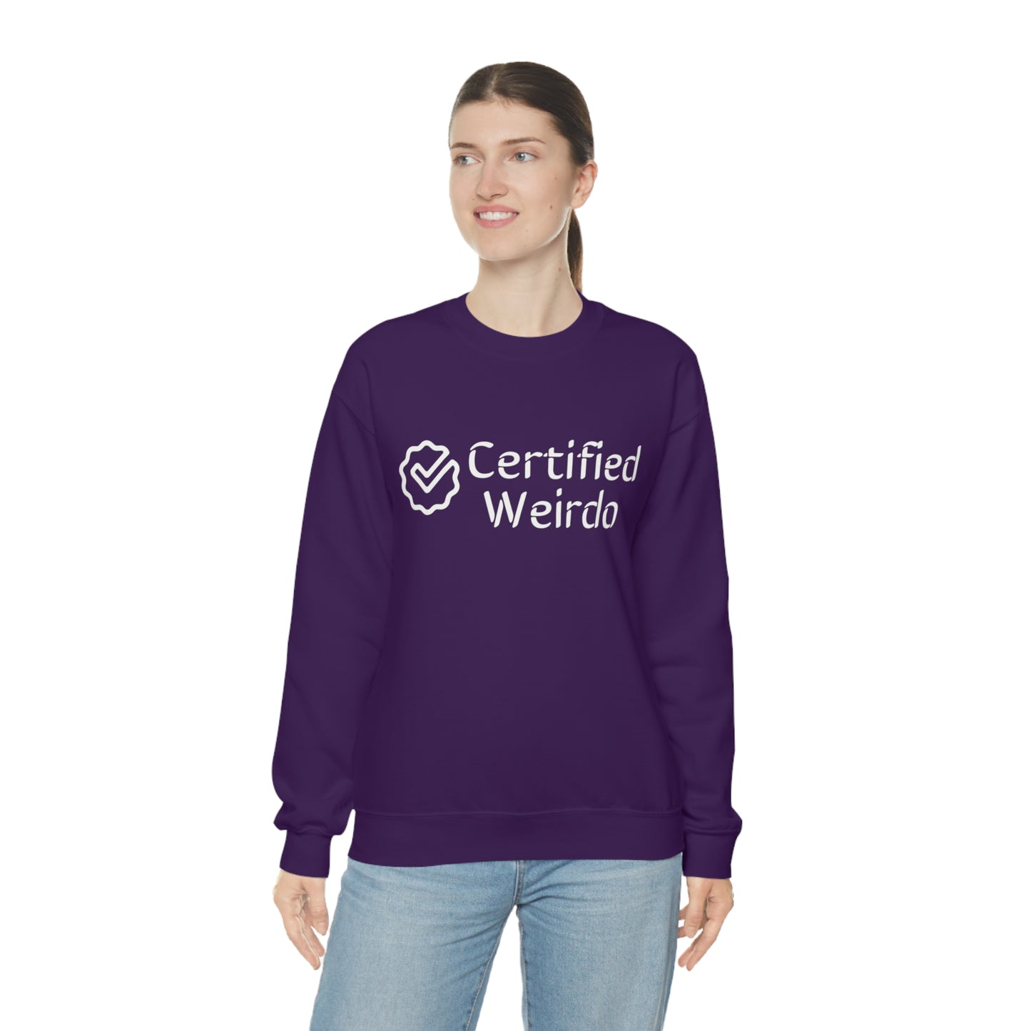 Certified Weirdo Sweatshirt | Unisex Heavy Blend™ Crewneck Sweatshirt