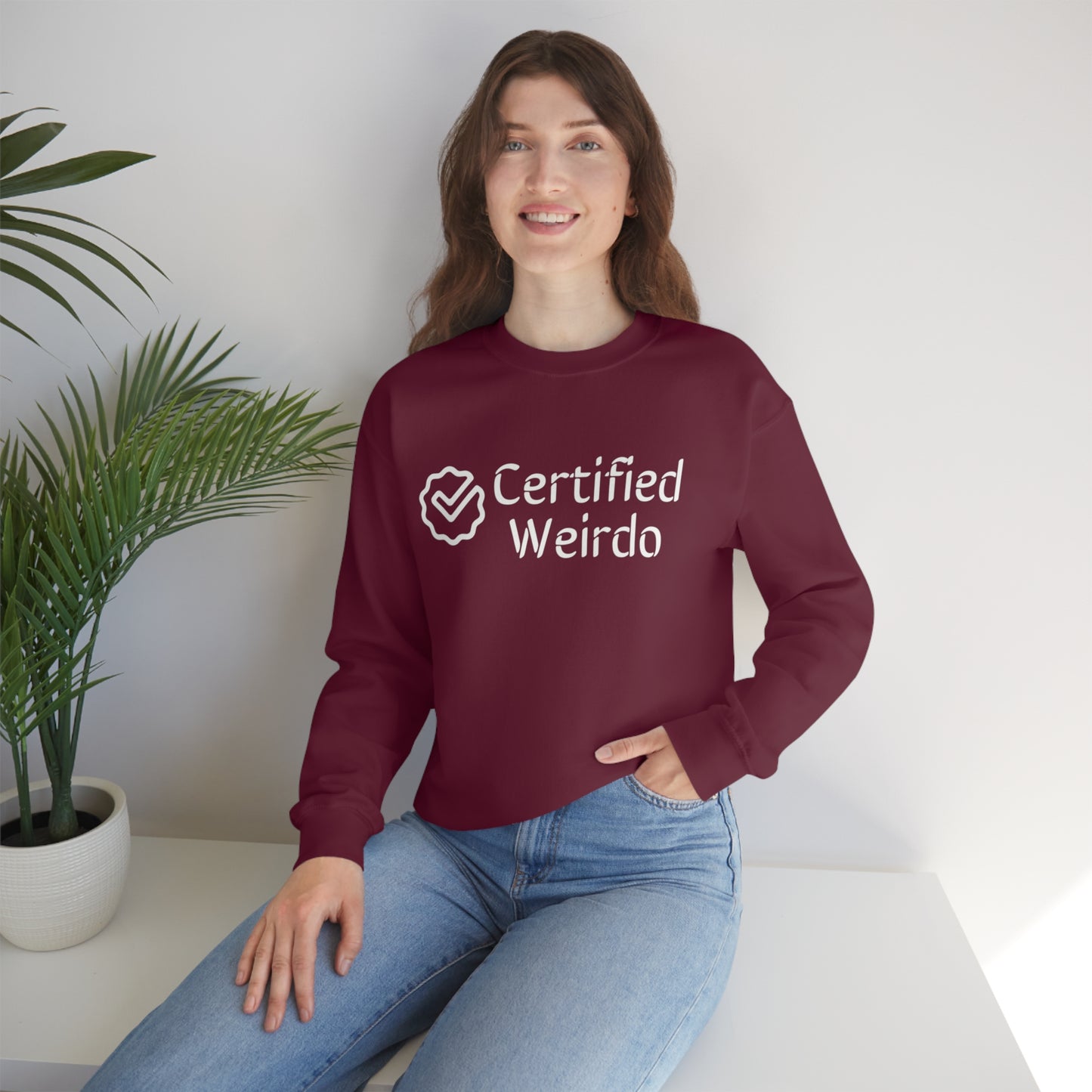 Certified Weirdo Sweatshirt | Unisex Heavy Blend™ Crewneck Sweatshirt