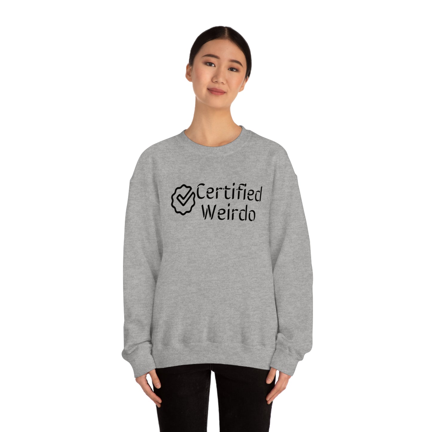 Certified Weirdo Sweatshirt | Unisex Heavy Blend™ Crewneck Sweatshirt