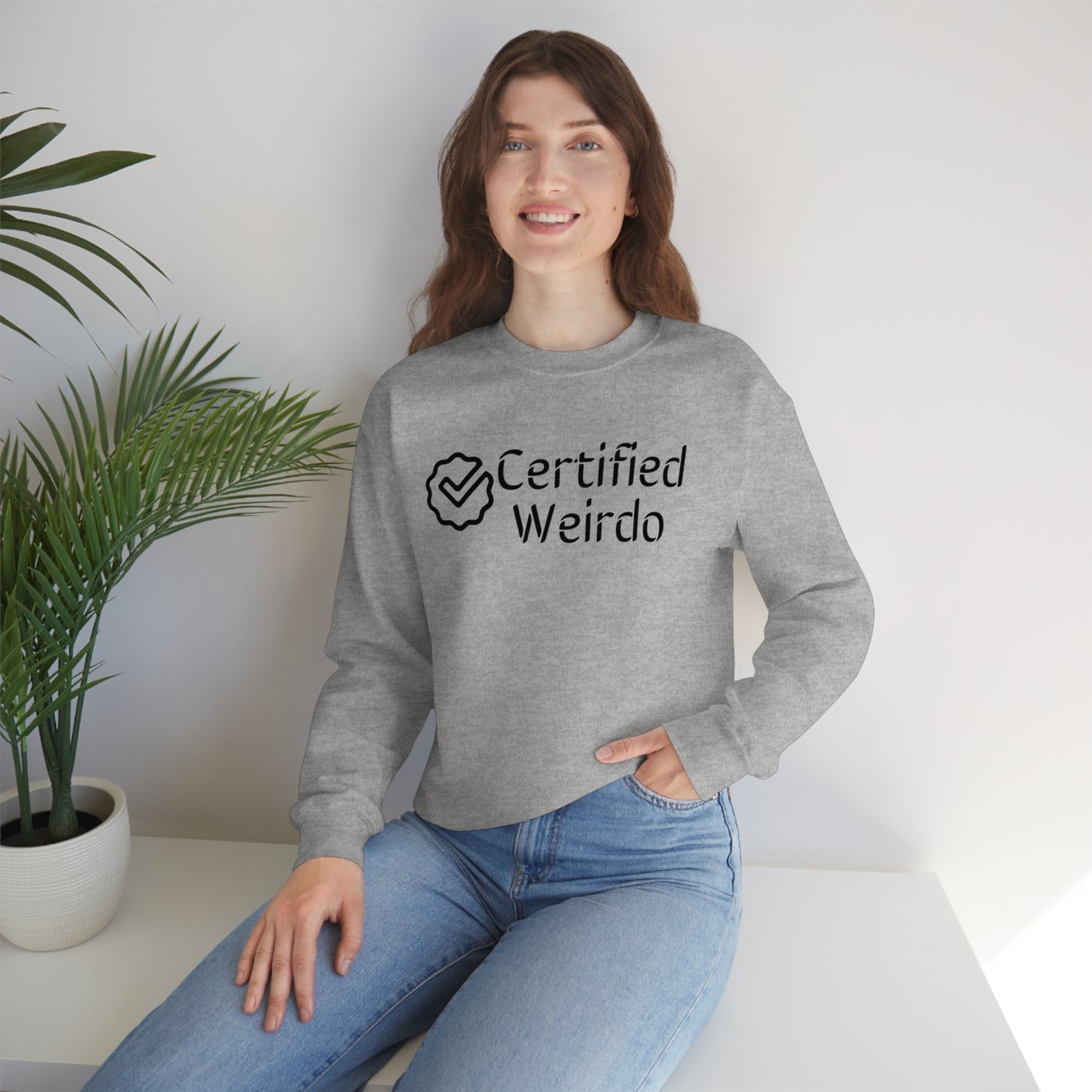 Certified Weirdo Sweatshirt | Unisex Heavy Blend™ Crewneck Sweatshirt