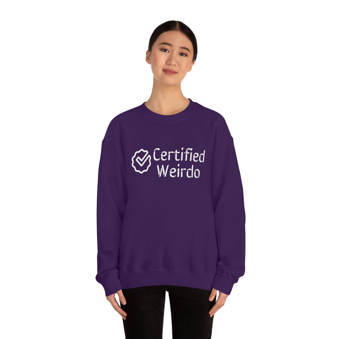Certified Weirdo Sweatshirt | Unisex Heavy Blend™ Crewneck Sweatshirt