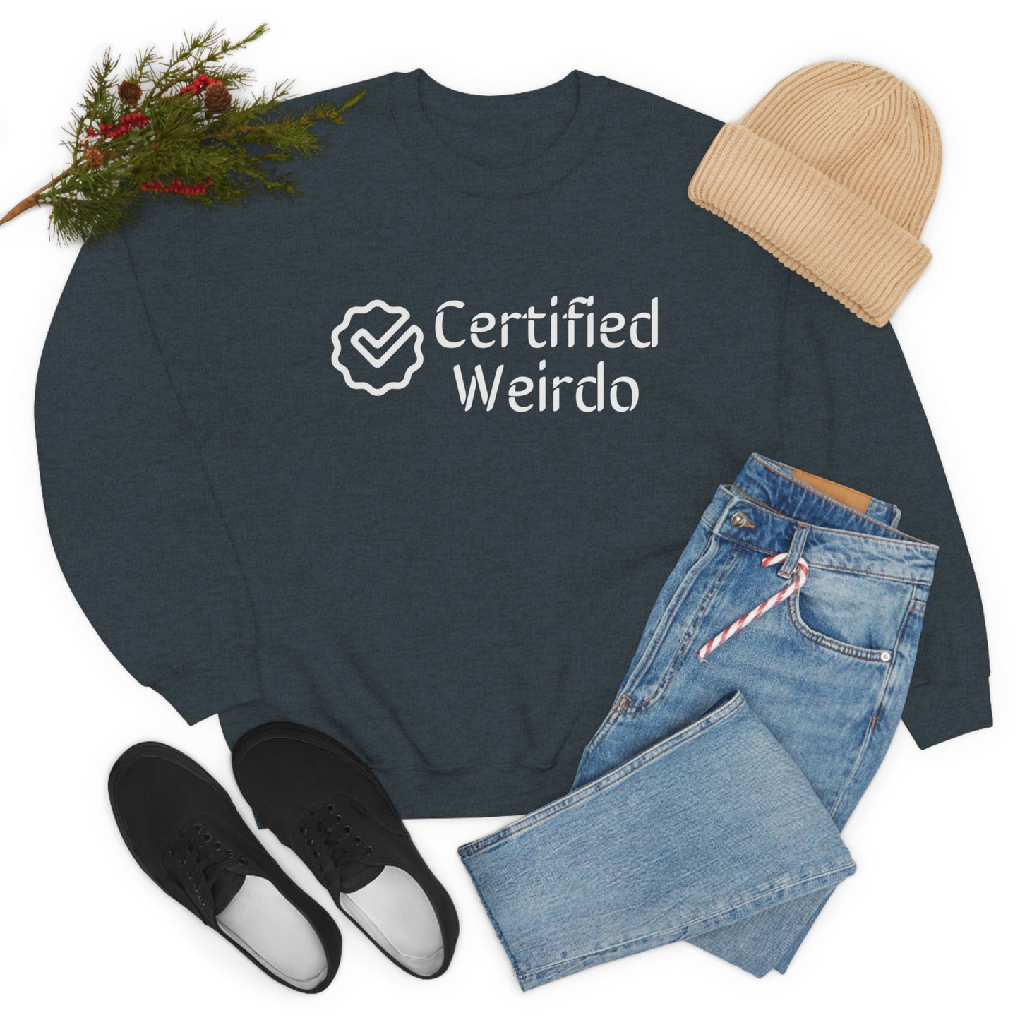 Certified Weirdo Sweatshirt | Unisex Heavy Blend™ Crewneck Sweatshirt