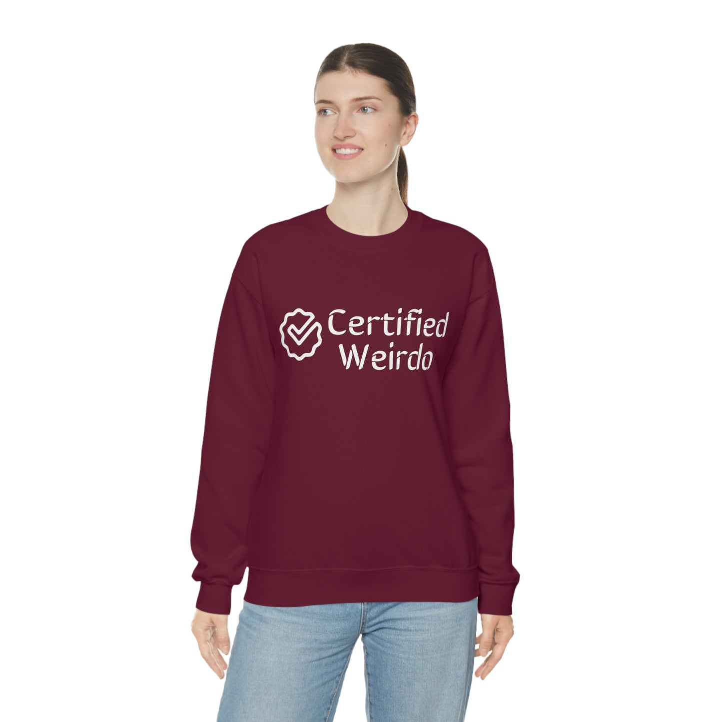 Certified Weirdo Sweatshirt | Unisex Heavy Blend™ Crewneck Sweatshirt