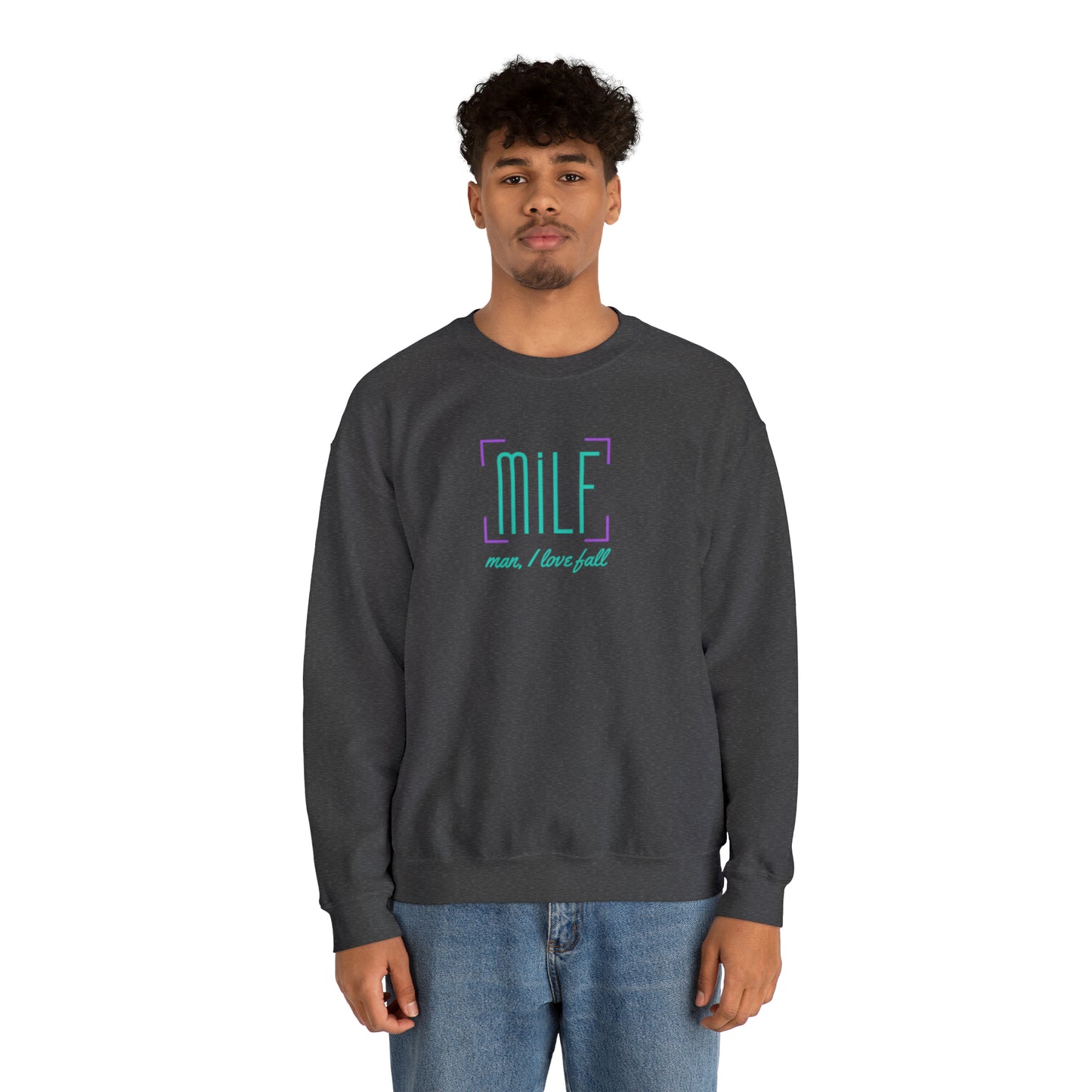 Man, I love fall T-shirt / Sweatshirt | Unisex Heavy Blend™ Crewneck Sweatshirt