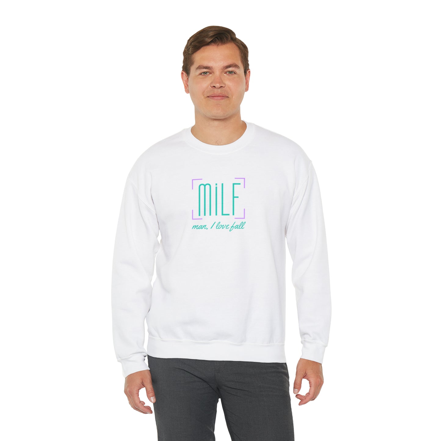 Man, I love fall T-shirt / Sweatshirt | Unisex Heavy Blend™ Crewneck Sweatshirt