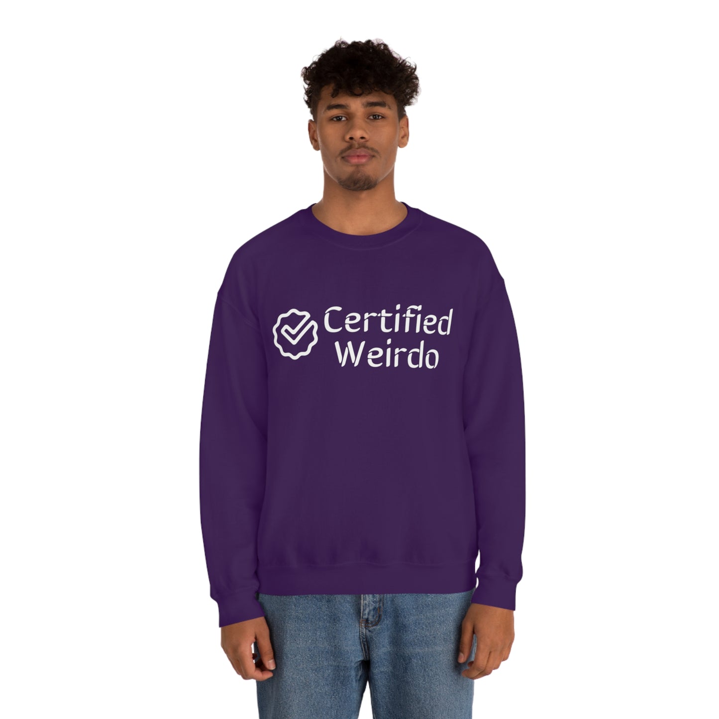 Certified Weirdo Sweatshirt | Unisex Heavy Blend™ Crewneck Sweatshirt